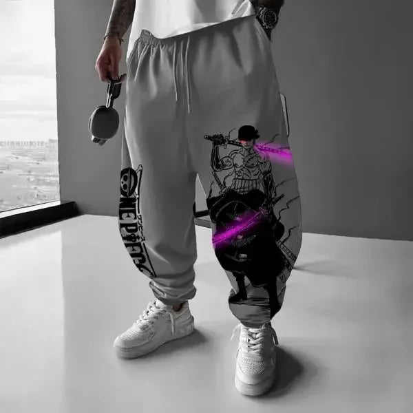 Otaku Forge · One Piece Zoro Jogger Pants — Streetwear Sweatpants