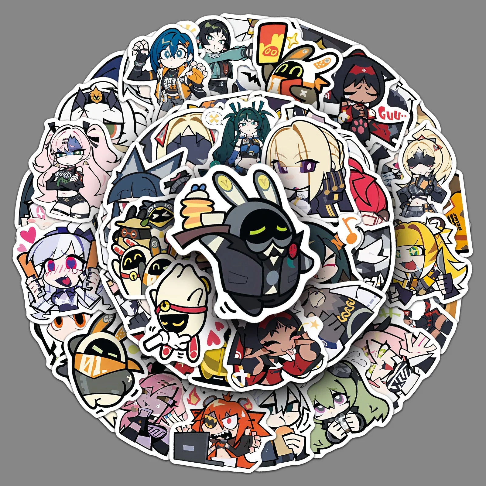 Otaku Forge · Zenless Zone Zero Sticker Pack (50pc) — Q-Style Decals