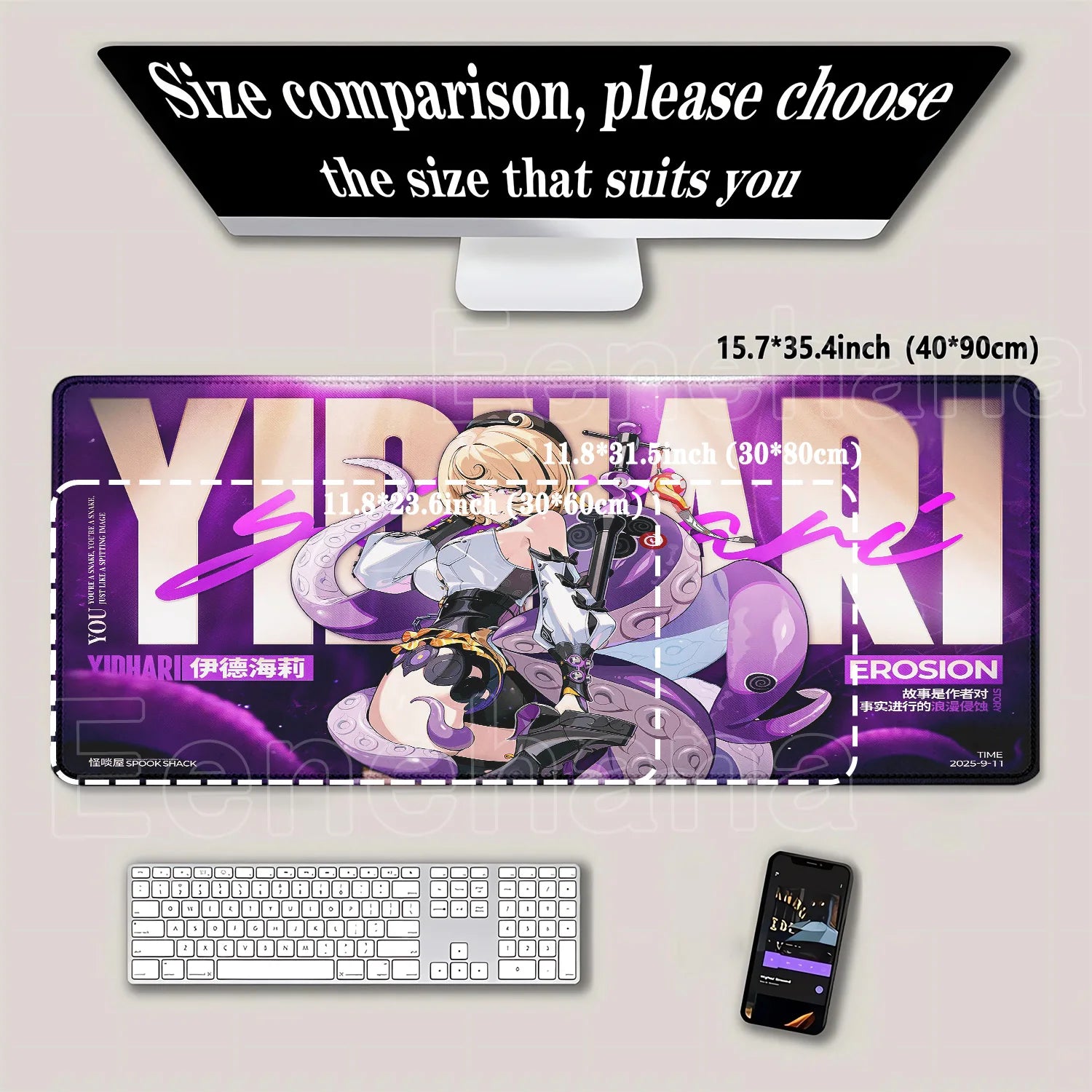 Otaku Forge · Zenless Zone Zero Desk Mat — Ellen Joe & Yidhari (XXL)