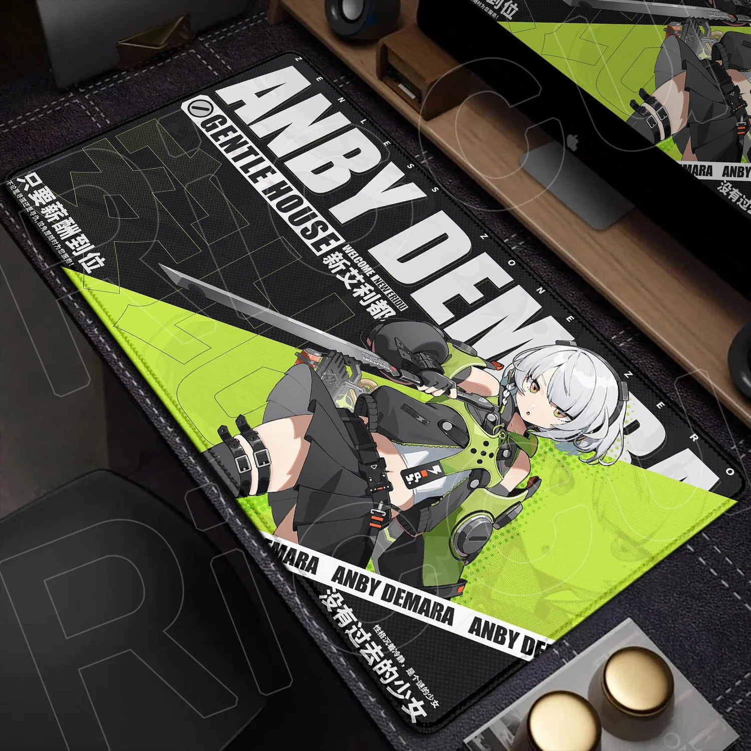 Otaku Forge · Zenless Zone Zero Desk Mat — Jane Doe (XXL Gaming Mouse Pad)