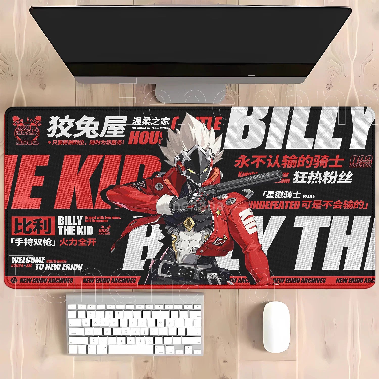 Otaku Forge · Zenless Zone Zero Desk Mat — Ellen Joe & Yidhari (XXL)