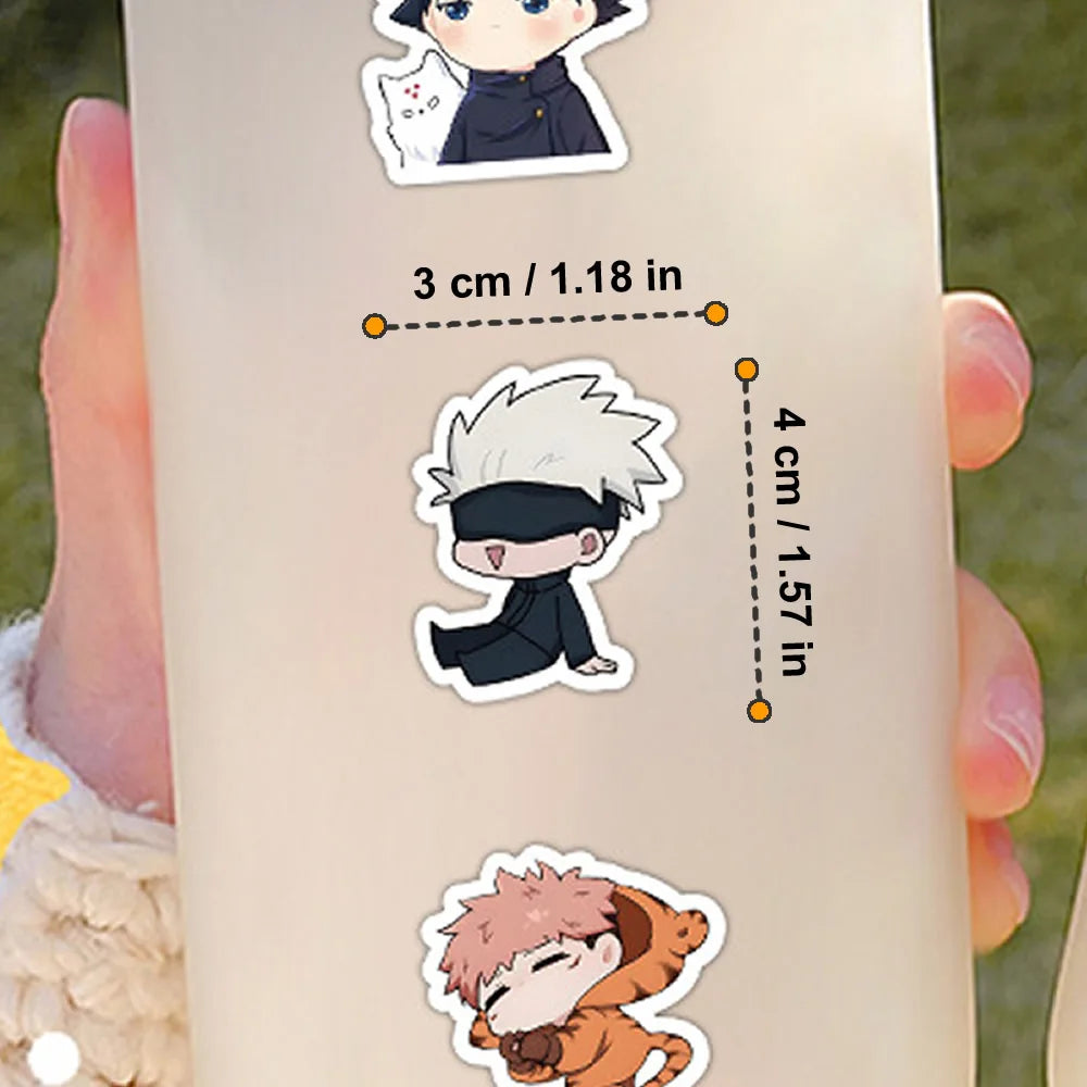 Otaku Forge · Jujutsu Kaisen Sticker Pack — Gojo & Itadori (30–180pc)
