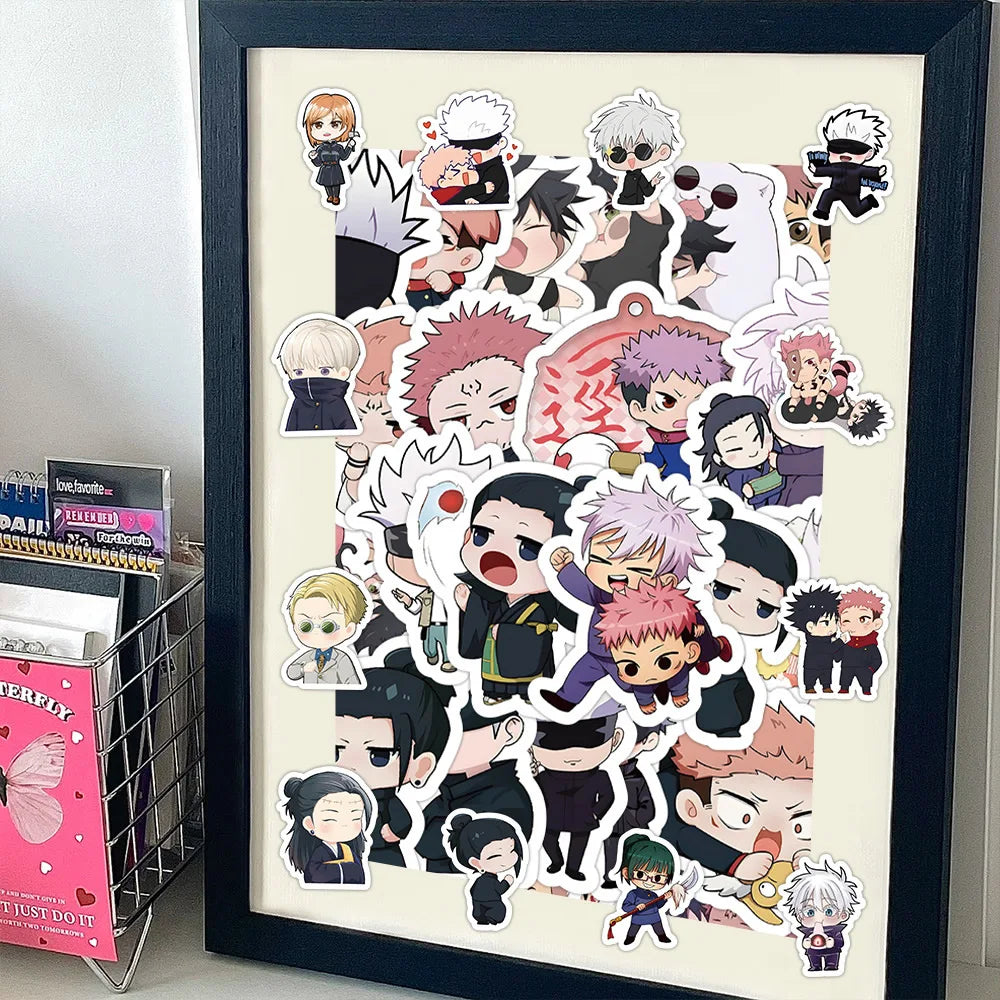 Otaku Forge · Jujutsu Kaisen Sticker Pack — Gojo & Itadori (30–180pc)