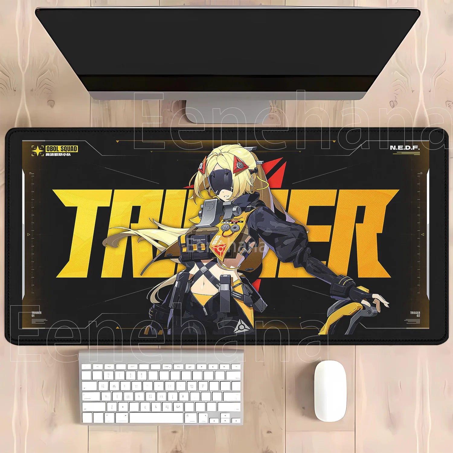 Otaku Forge · Zenless Zone Zero Desk Mat — Ellen Joe & Yidhari (XXL)
