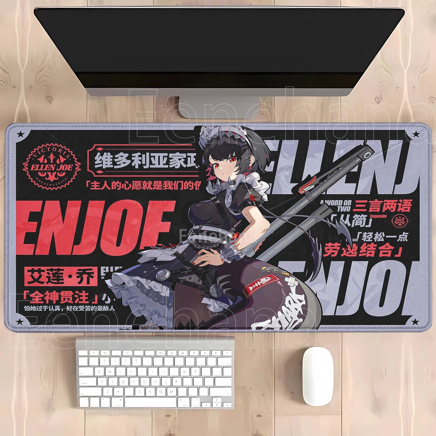 Otaku Forge · Zenless Zone Zero Desk Mat — Ellen Joe & Yidhari (XXL)