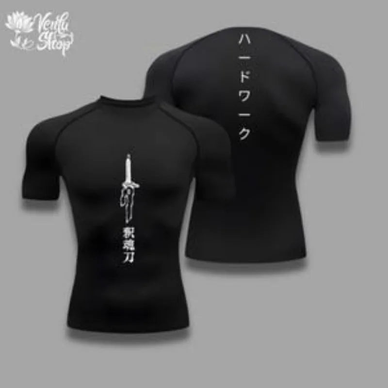 Otaku Forge · Toji Compression Shirt — JJK Gym & Sportswear