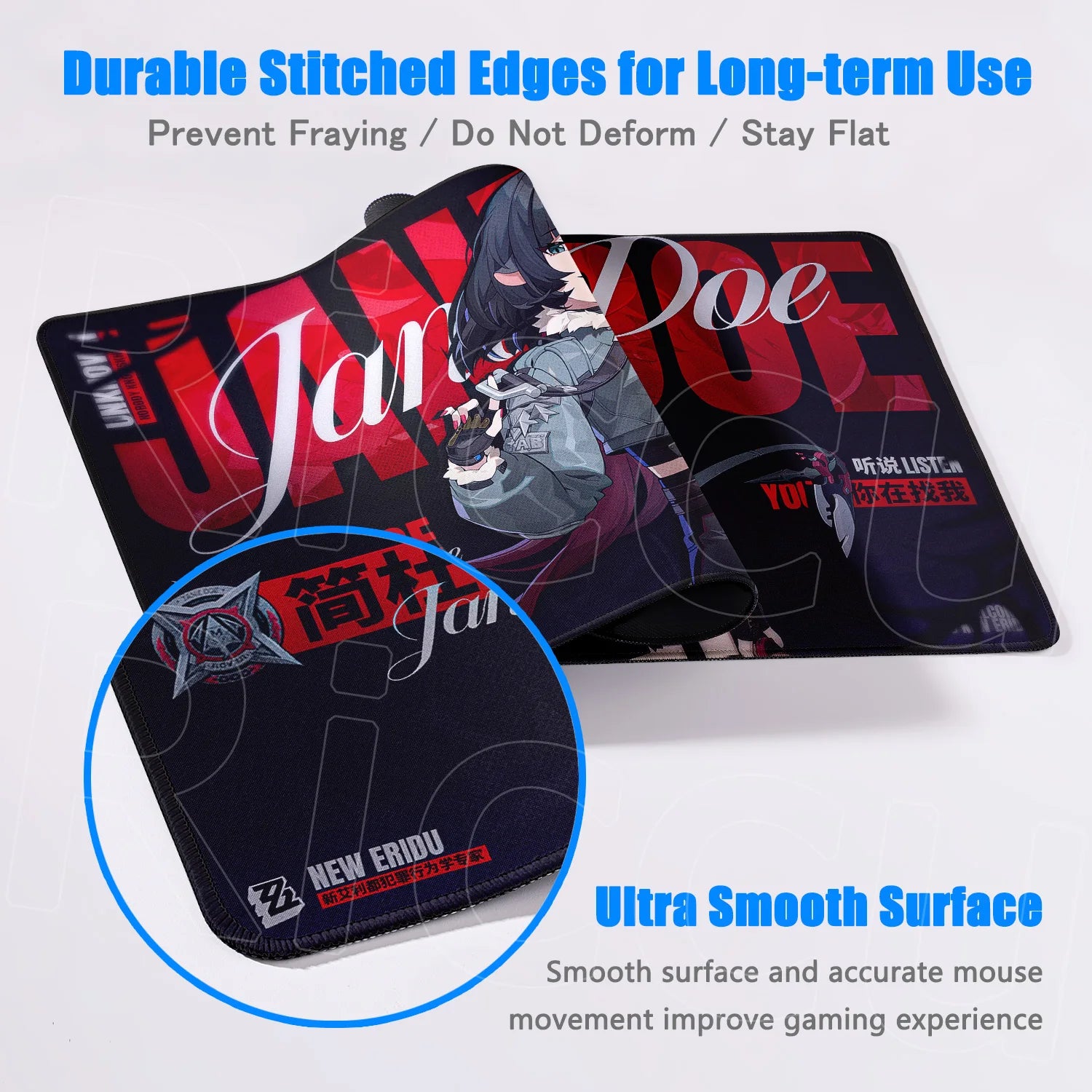 Otaku Forge · Zenless Zone Zero Desk Mat — Jane Doe (XXL Gaming Mouse Pad)