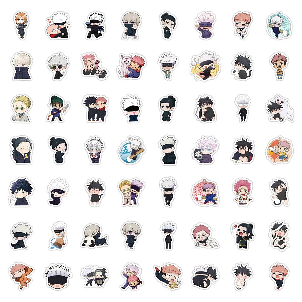 Otaku Forge · Jujutsu Kaisen Sticker Pack — Gojo & Itadori (30–180pc)