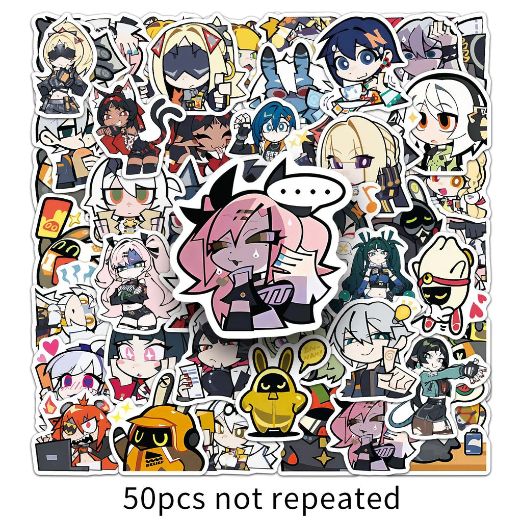 Otaku Forge · Zenless Zone Zero Sticker Pack (50pc) — Q-Style Decals