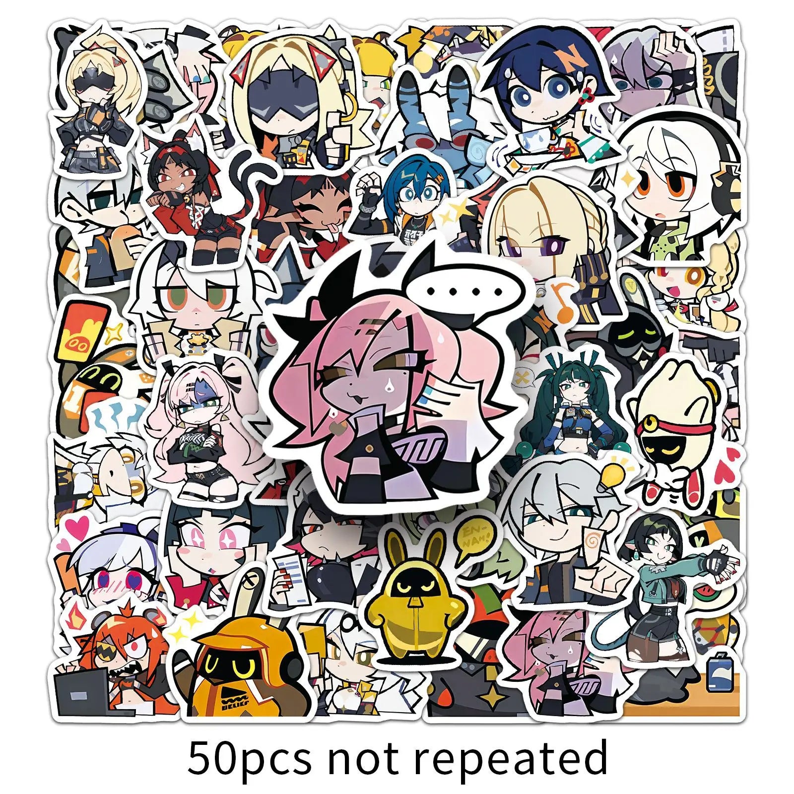 Otaku Forge · Zenless Zone Zero Sticker Pack (50pc) — Q-Style Decals