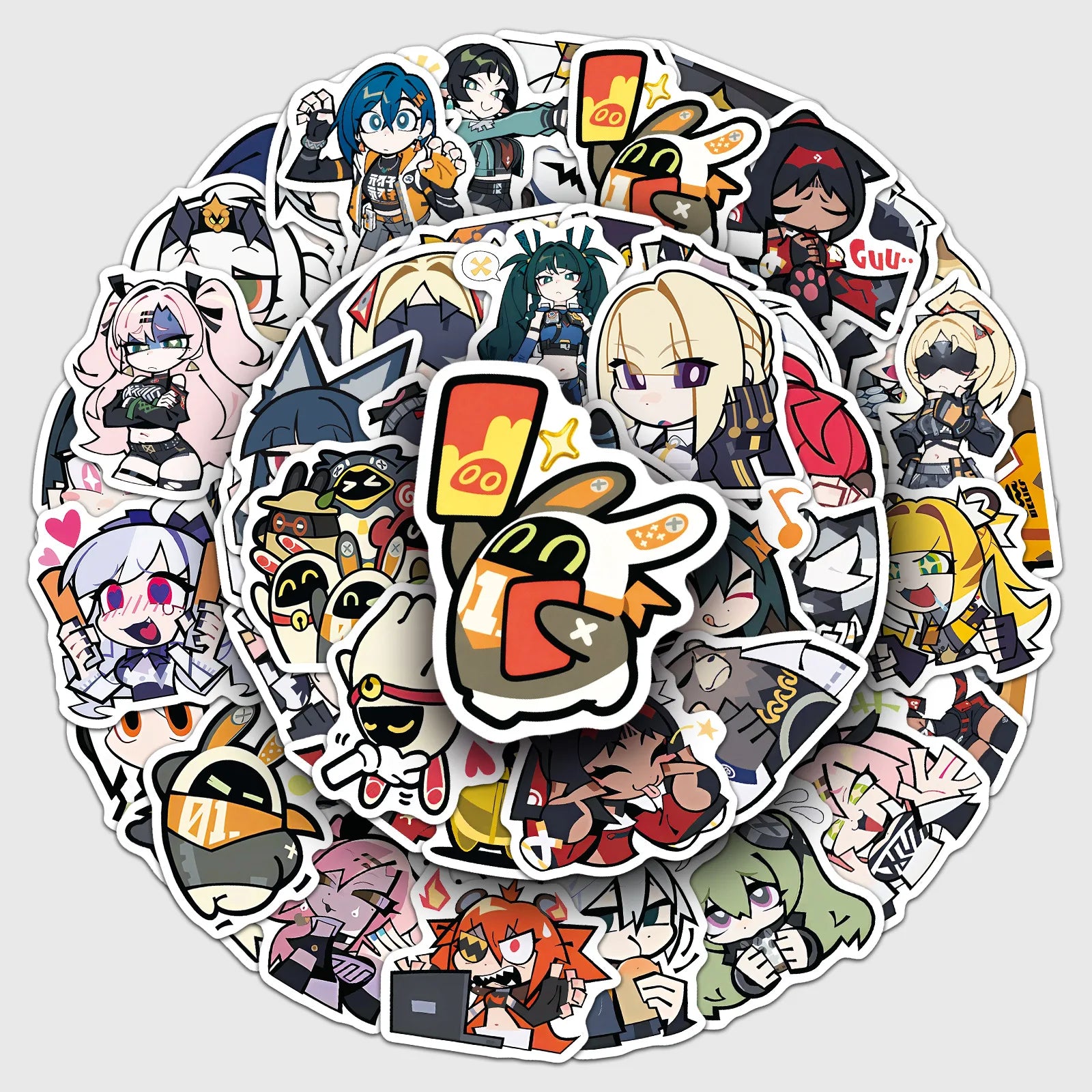 Otaku Forge · Zenless Zone Zero Sticker Pack (50pc) — Q-Style Decals
