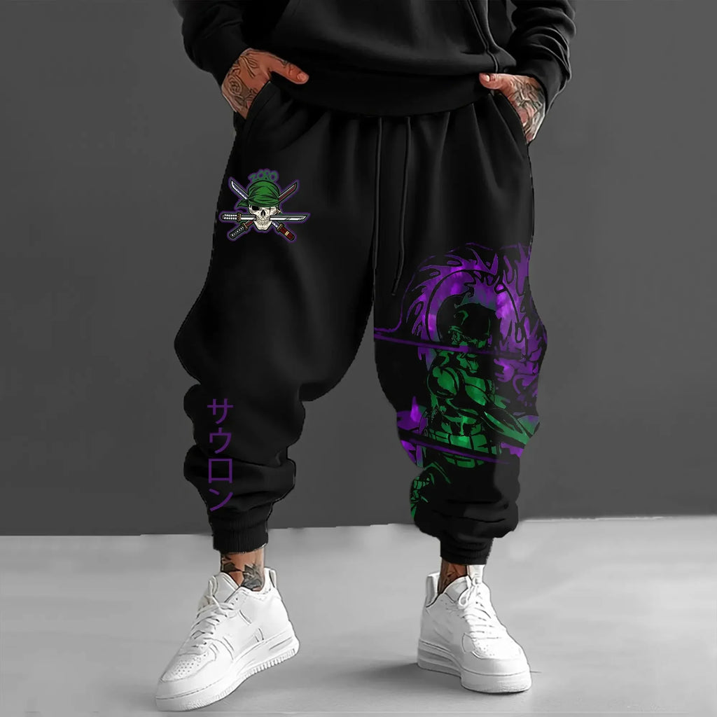 Otaku Forge · One Piece Zoro Jogger Pants — Streetwear Sweatpants