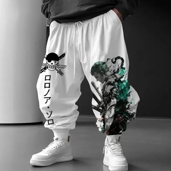 Otaku Forge · One Piece Zoro Jogger Pants — Streetwear Sweatpants