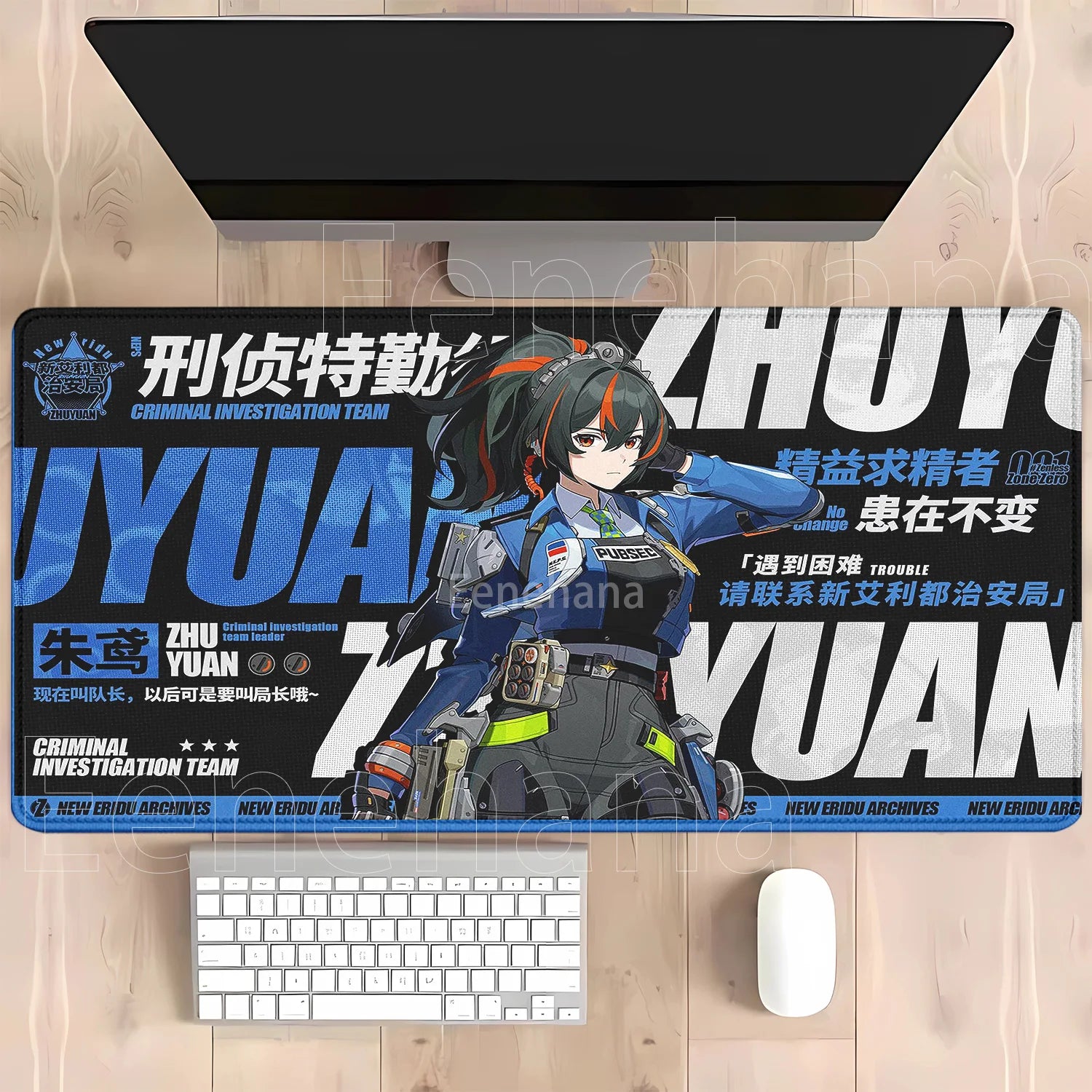 Otaku Forge · Zenless Zone Zero Desk Mat — Ellen Joe & Yidhari (XXL)
