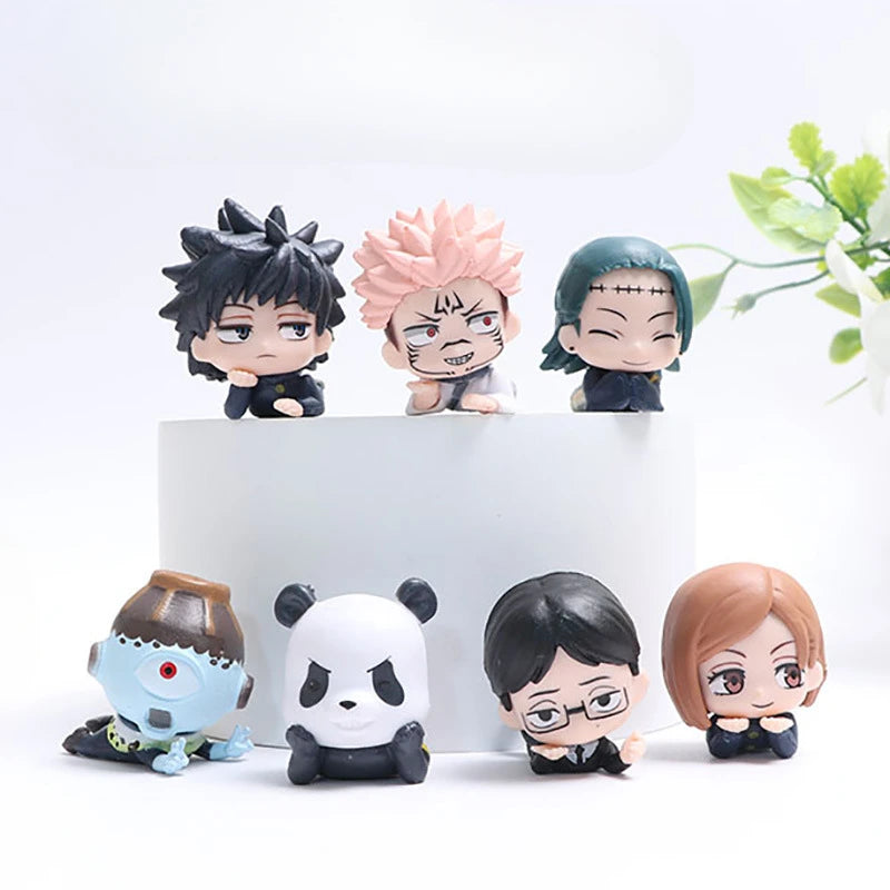 Otaku Forge · Jujutsu Kaisen Mini Figure Set (7pc) — Gojo & Collectibles