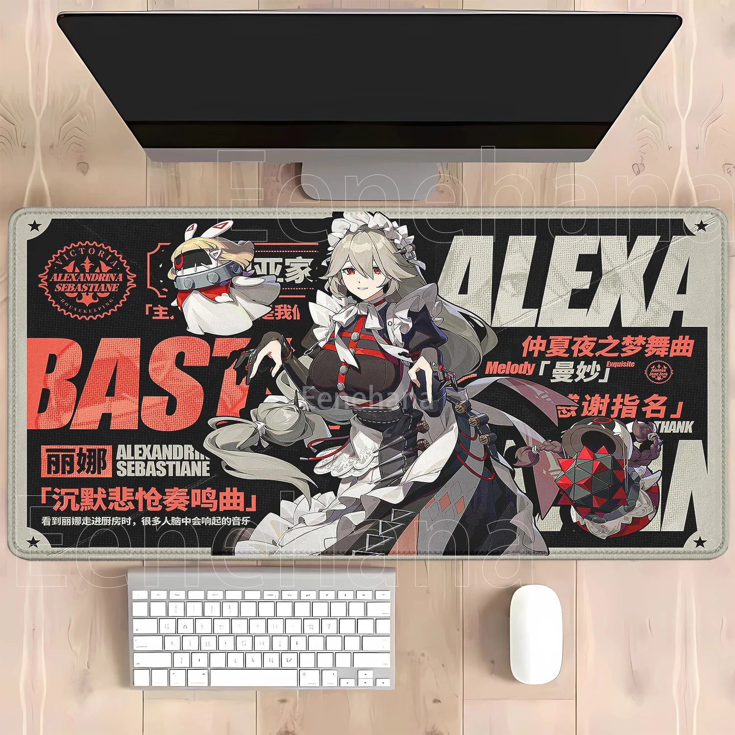 Otaku Forge · Zenless Zone Zero Desk Mat — Ellen Joe & Yidhari (XXL)