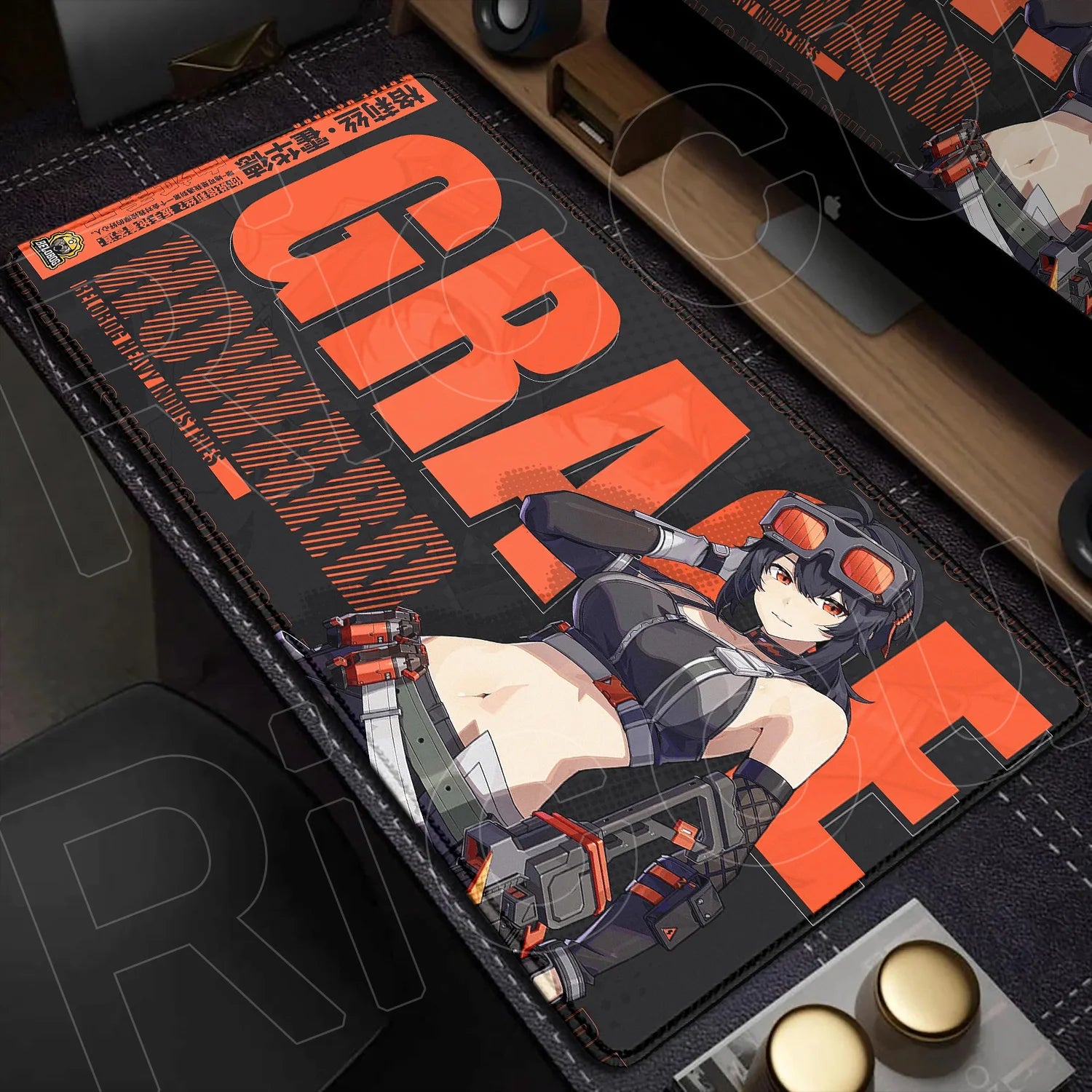 Otaku Forge · Zenless Zone Zero Desk Mat — Jane Doe (XXL Gaming Mouse Pad)